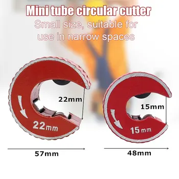 Mini Apvalus Vamzdis Tube Cutter Aliuminio Lydinio Kūno savistabdės Vario Vamzdis Aliuminio PVC Plastikinių Vamzdžių Pjovimo Įrankiai gali CSV