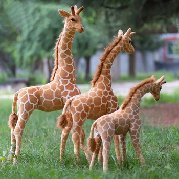 Didelis Dydis Realiame Gyvenime Pliušinis Žaislas Žirafa Įdaryti Minkšti, Tikroviški Gyvūnų Žirafos Lėlė, Vaikams, Namų Dekoro Gimtadienio Dovanos Mergaitėms