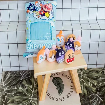 Krepšys 8pcs Anpanman Įdaryti Lėlės Pliušinis Žaislas Pagalvę Kūrybos Anime Užkandis Maišelį Gimtadienio Šventės Dovana Vaikams