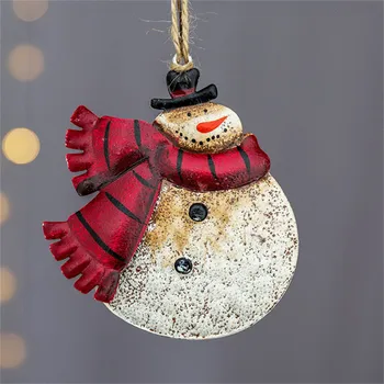 Metalo Sniego, Kalėdų Senelis, Kalėdų Eglutė Hangeing Pakabukas Namo Kalėdų Atostogų Apdailos Kalėdų Ornamentu Naujųjų Metų Dovanos
