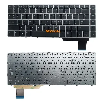 Nešiojamas reikmenys, anglų Nešiojamojo kompiuterio klaviatūra HP EliteBook Folio 9470M 9470 9480 9480M 702843-001 US Klaviatūra Su apšvietimu