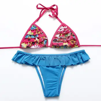 2017 m. Brazilijos Bikini Nustatyti vasaros bikini moterims maudymosi kostiumėliai, bikini maudymosi kostiumėlis beach moterys, maudymosi kostiumą maillot de bain apynasrio bikini