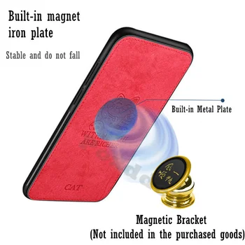 Medžiaga Elnias Atveju, Huawei Mate 40 30 Pro mate 20 10 lite Nova 5T 7i 3i 3 P40 30 Lite Build-in Magnetas geležies Galinį Dangtelį Shell