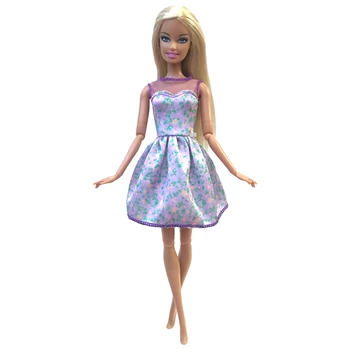 NK 1PCS Mados Panele, Komplektai, Laisvalaikio Drabužiai Suknelė Violetinė Sijonas Šalies Drabužius Barbie Lėlės Priedai Lėlių Žaislas 272N 6X