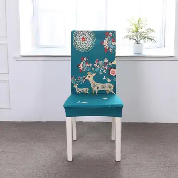 Valgomojo Kėdės Apima Šiuolaikinių Nuimamas Anti-purvinas Spausdinimo Kėdė Padengti Virtuvės Sėdynės Atveju Ruožas, Apimantis Kėdė