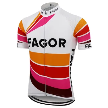 FAGOR retro Dviračių džersis vasaros trumpomis rankovėmis ropa ciclismo dviratį drabužių mtb jersey lauko sporto triatlonas dviračių drabužiai