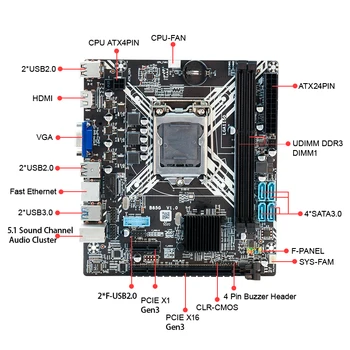 SZMZ B85 Žaidimų PC motininę Plokštę LGA 1150 Paramos DDR3 DDR3L RAM USB3.0 SATA3.0 Placa Mae 1150 Darbalaukio Surinkimo Rinkinys LGA1150