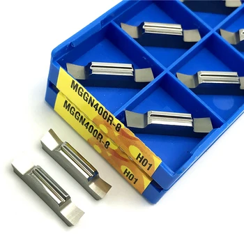 MGGN400R-8 H01 Aliuminio tekinimo įrankis Karbido įterpti Griovelį CNC tekinimo įrankiai, tekinimo įterpti MGGN 400 Aliuminio įterpti