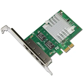 Winyao E350T4 PCI-e X1 Quad-port Gigabit Ethernet Server Adapter 10/100/1000M Tinklo Korta intel I350AM4 Chipset ESXI