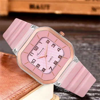 Aikštėje Moterų Mados Laikrodžiai Silikono Dirželis Sporto Riešo Žiūrėti Dovana Laikrodis Reloj Mujer Relogio Feminino