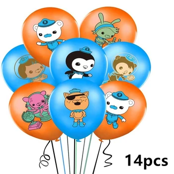 Į Octonauts balionai Octopod Akiniai Pesas Kwazii latekso balionas su Gimtadieniu šalis, baby shower Apdailos vaikai, berniukas ir mergaitė žaislas