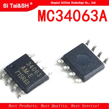 (10piece) Naujas MC34063A MC34063 34063 SOP8 Originalus IC chip Lustų rinkinys