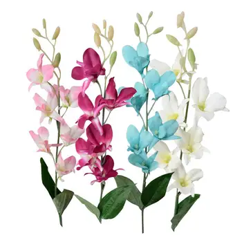Dirbtinis Netikrą Orchidėja, Gėlių, Augalų, Namų Biuro Vestuves Puošimas Ornamentais