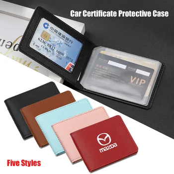 Automobilio Vairuotojas Licencijos Turėtojas Apsaugos Atveju ID Pass Pažymos Katalogą Odos Padengti Mazda 3 6 Atenza Axela Demio CX3 CX MX3 5