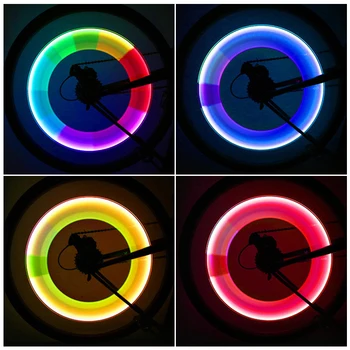 Spalvinga, Vožtuvo Stiebo BŽŪP Dviratis Dviračio Rato Padanga Lempos 2VNT Dviratis Dviračio Rato Padangų Vožtuvų Dangtelis Neon LED Šviesos Lempos