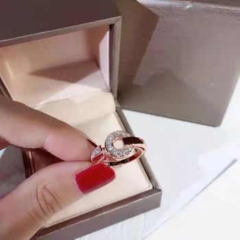 Rose aukso ir sidabro mados prabangių originalus prekių vestuvinį žiedą, vyrai ir moterys, pasiūlyti žiedas Valentino Dovana