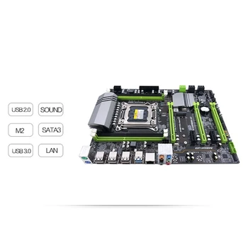 BTC X79T Miner Plokštė DDR3 x 4, PCI-E, SATA3.0 2 M. Paremti LGA 2011 GPU Cryptocurrency Kasybos BTC Plokštė