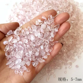 100g Natūralaus Akmens Mineralinis Crystal Rose Kvarco Žvyro Gydymo 