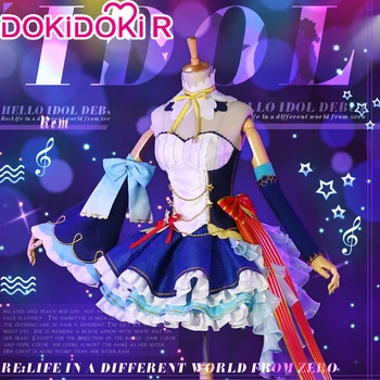 DokiDoki-R Anime Žaidimas Vėl Nulis Rem Ram Emilija Dainininkas Cosplay Moterų Mikrofonas Batų Apima Rem Ram Emilija Dainininkas Priedai