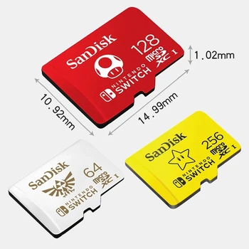 SanDisk Nintendo Jungiklis Skirta Mikro SD Kortelę 128GB 32GB 64GB Micro SD Atminties Kortelė TF 