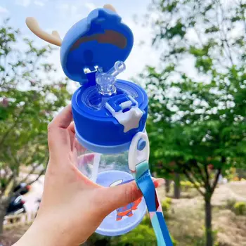 Vandens Butelis Mielas Vienaragis Kūrybos Micro Kraštovaizdžio Įdomus Dizainas Plastikinių Vandens Puodelį Vaivorykštės Spalvų Mergina Portable Nešiojamieji
