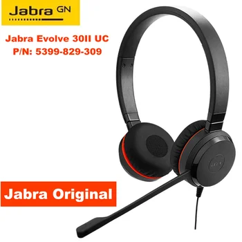 Jabra Vystytis 30 II MS Stereo USB ir 3,5 mm Jack Ausinių Triukšmo Panaikinimo Mic 5399-829-309 HSC060 ENC060