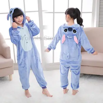 Vaikams Žiemos Dygsnio Onesies Vaikų Sleepwear Animacinių filmų Kigurumi Jumpsuit Pižama Berniukams, Mergaitėms Antklodė Miegantis Kūdikis Kostiumas