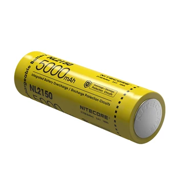 NITECORE 21700 Li-ion Įkraunama baterija NL2150 5000mAh 3,6 V 18Wh Integruotas baterijos Antkainio Išleidimo apsaugos grandinės