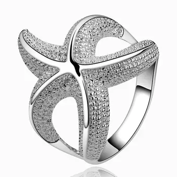 LKNSPCR538 Didmeninės sidabro padengtą žiedas, sidabro padengtą mados juvelyrikos, mados žiedas /bewajwda crcalija