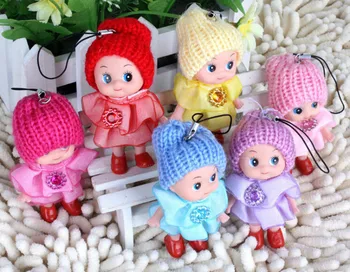 1PCS Mini Ddung Lėlės Geriausias Žaislas Dovana Mergina Supainioti Lėlės Key Chain Telefono Pakabukas Ornamentu Namų Miniatiūriniai