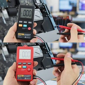 AN301 Mini Skaitmeninis Multimetras AC DC Voltmeter Atsparumas Įtampos Matuoklis su LED Dropshipping