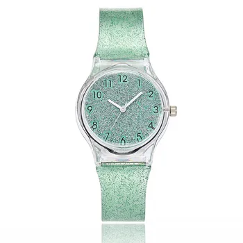 Naujas mados laikrodžiai, skaidrūs plastiko, silikono Moterų Mielas Gražių Ponios Suknelė žiūrėti išskirtinis šio parduodant karštas laikrodis vyras