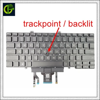 Originalo anglų Backlit keyboard with trackpoint už DELL LATITUDE 3400 L3400 5400 7400 7410 5401 5402 MUMS nešiojamas 3j9fc 03j9fc