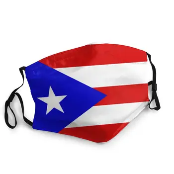 Puerto Riko Vėliava Unisex Daugkartinio Naudojimo Burnos, Veido Kaukė Modelis Kaukę Nuo Dulkių Apsauga Apima Respiratorius Burną, Mufelinė