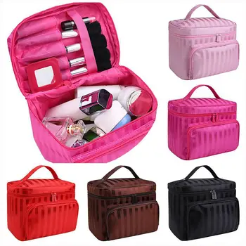Moterų Daugiafunkcinis Vandeniui Kelionės Kosmetikos Krepšys Didelis, Kad Iki Krepšys įdėklą Kosmetikos Nagų Saugojimo Beauty Box UK