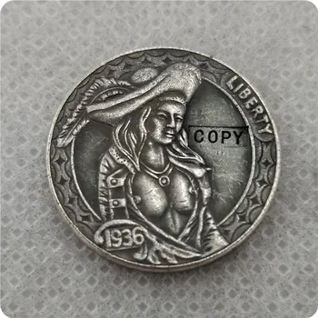 Valkata Nikelio Coin_Type #53_1936-D BUFFALO NIKELIO kopijuoti progines monetas, monetų kolekcionieriams